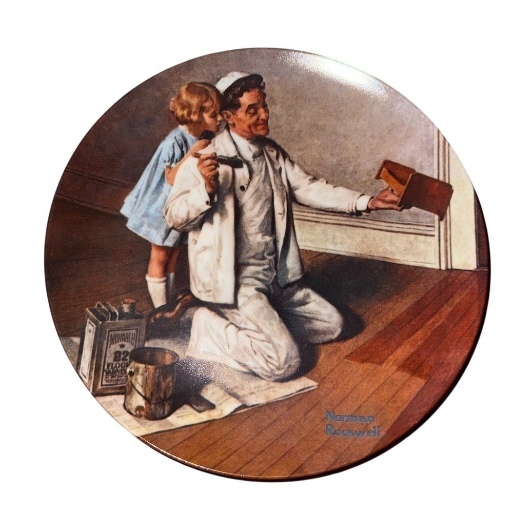 Norman Rockwell The Painter Collector Plate 1983 Knowles Rockwell heritage ed